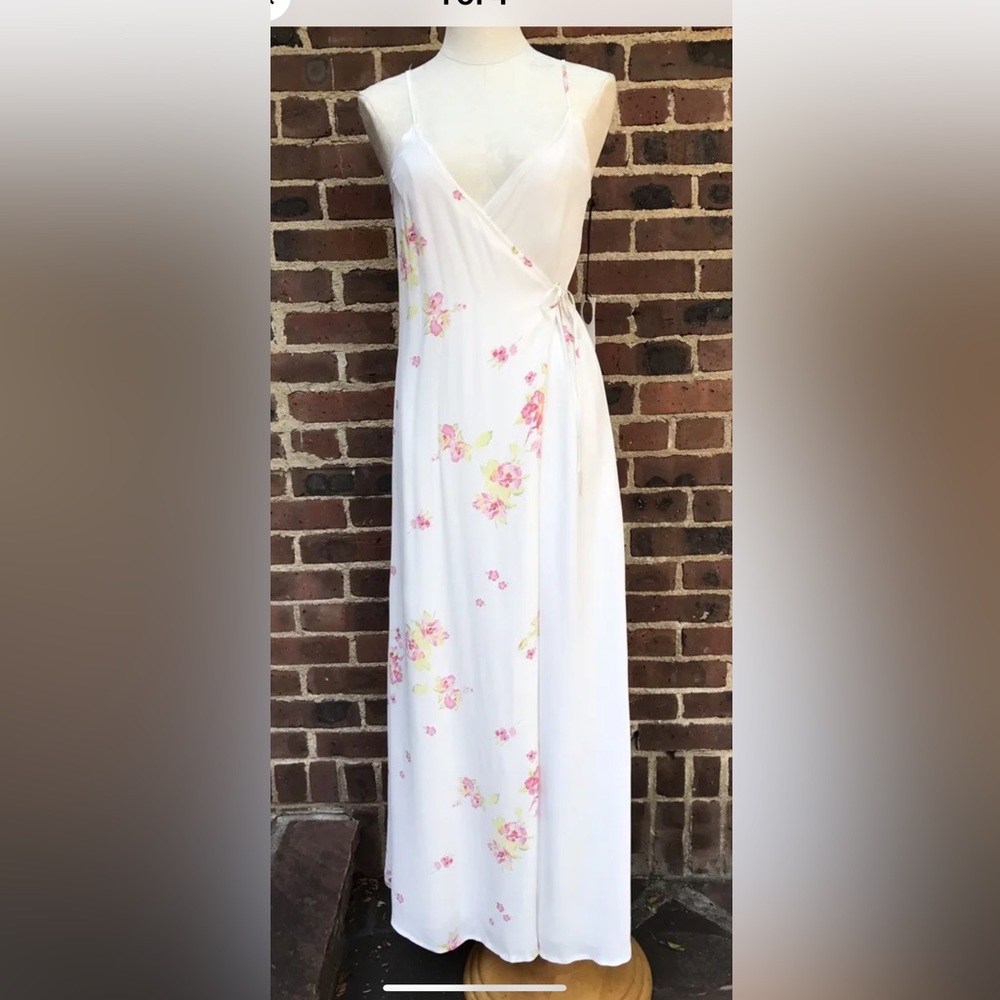 PRIVACY PLEASE: Floral  Wrap Maxi Dress Size S NWT